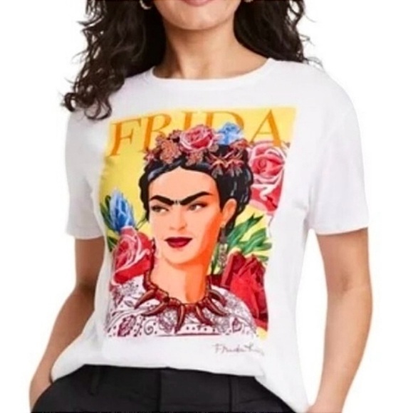 Frida Kahlo Short Sleeve Graphic Tee by Jerry Leigh of California, Inc. - XXL - Picture 1 of 8